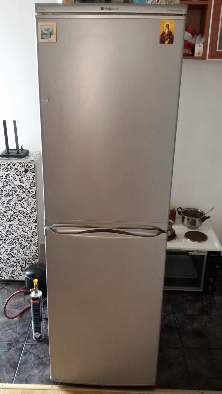 Ремонт на хладилник Hotpoint-монтаж на изпарител на еднокомпресорен хладилник_2